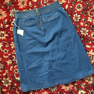 Denim high waisted skirt